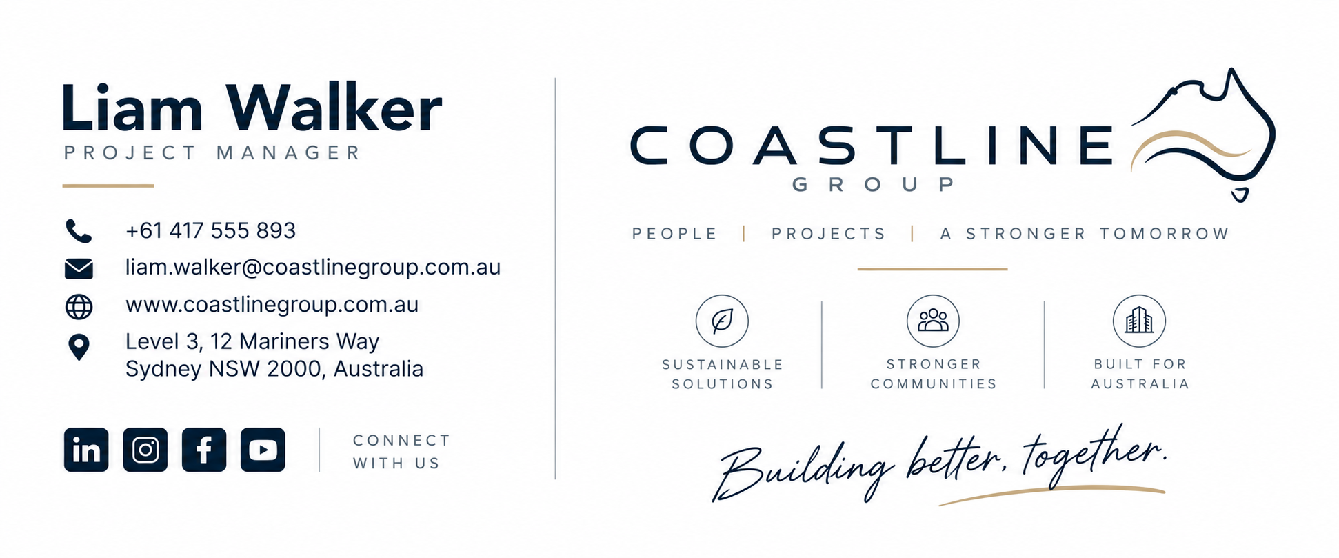 Coastline Group email signature preview